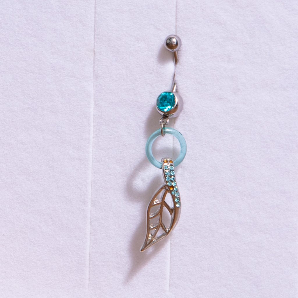 Leaf Dangle Belly Button Ring